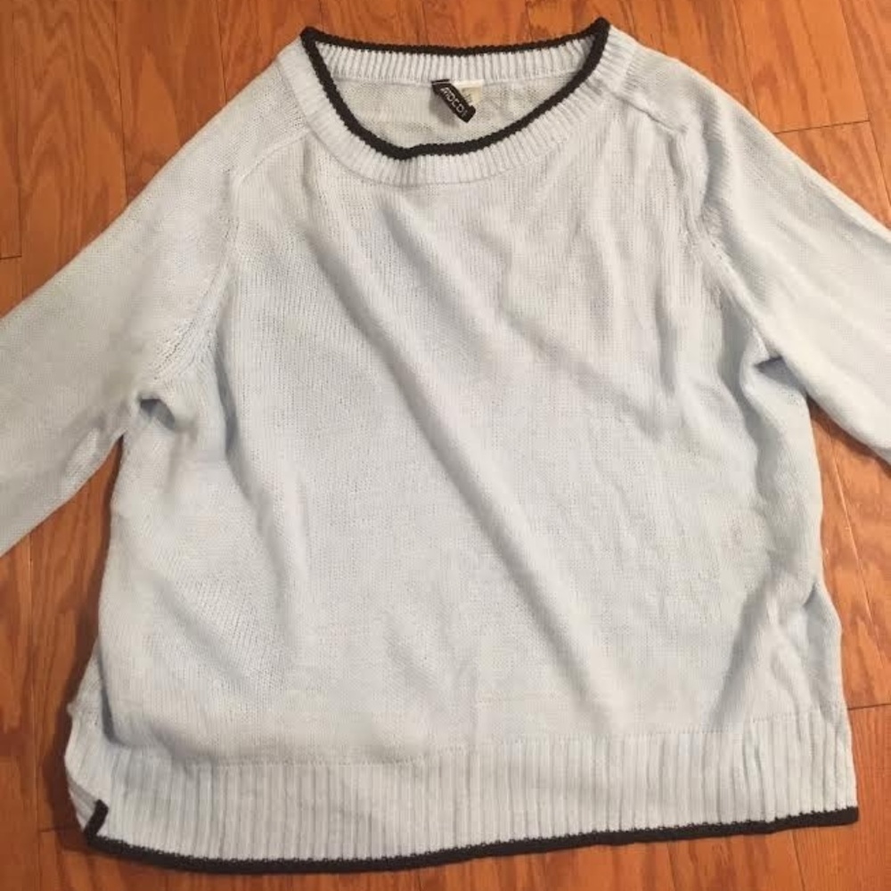 Light Blue Long Sleeve Sweater